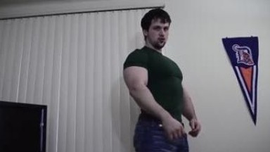 muscle posing
