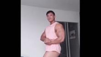 Asian Bodybuilder Flex