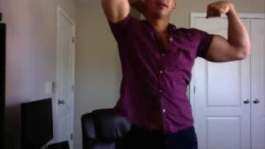 Handsome muscle worship