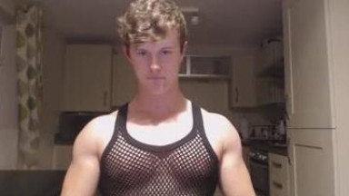 Muscle stud posing