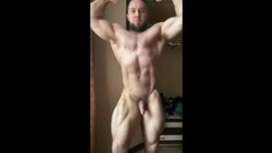 Muscle stud showing off