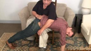 Straight stud spanked