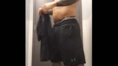 Markus strips and shows off