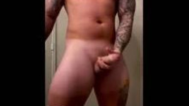 Tattooed guy with big dick
