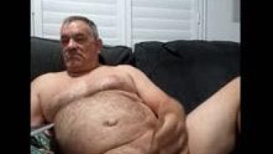 Mature man masturbates