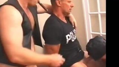 Horny cop captured and fucked