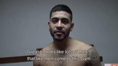 Str8 Latino guy fucked in shower for money