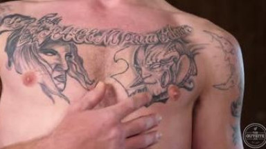 Cute straight guy jerking