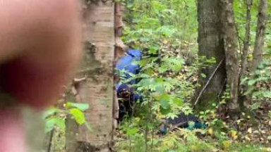 Russian guy fucked a Stranger in the woods