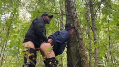 Russian guy fucked a Stranger in the woods
