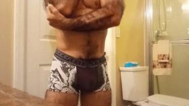 Hairy pubes naked posing