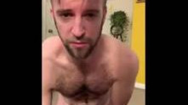 cute slutty guy fucking himself with a dildo