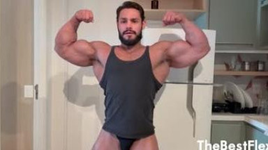 Oil up and worship muscles