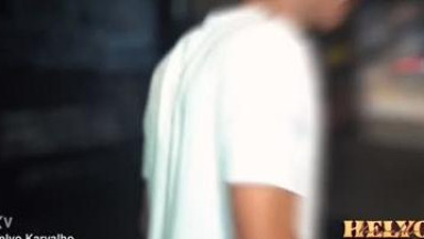 Hot latino fucked in gangbang