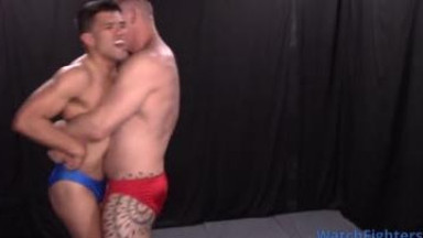 blowjob after wrestling