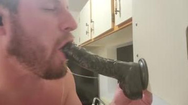 dildo sloppy sucking