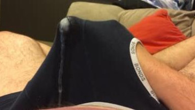 wank and cum in undies