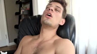 Hot stud Michael DelRay strokin and cummin