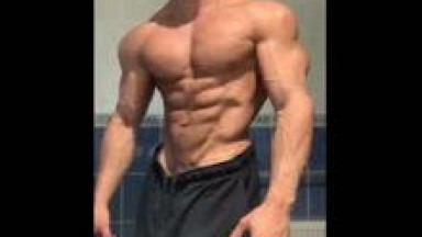 muscle stud shows off his body