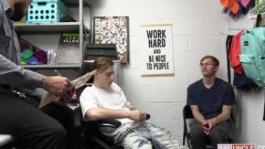 Security guard catch and fuck two boys