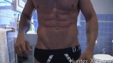 Hunter X - Big dick daddy strokes his big cock