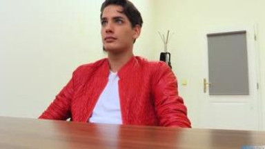 Cute twink on a job interview