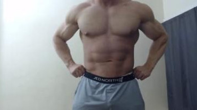 muscle worship smooth chest