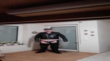 FAT LEATHER CHUBBY ASS