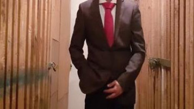 jerking in suit